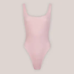 Lounge Underwear Badeanzüge | Doppelseitiger Badeanzug mit hohem Beinausschnitt - Rosa/Floral