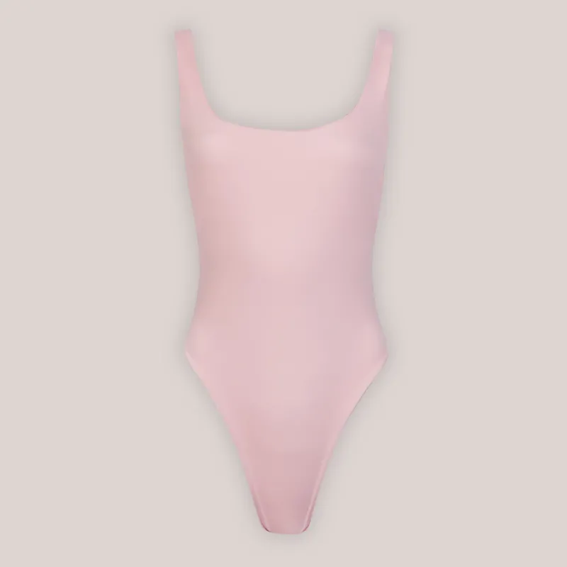 Lounge Underwear Badeanzüge | Doppelseitiger Badeanzug mit hohem Beinausschnitt - Rosa/Floral