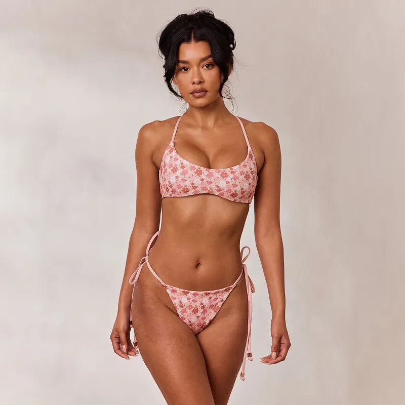 Lounge Underwear Bikinis | Doppelseitiges Bikini-Bralette - Rosa/Floral