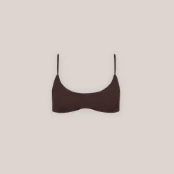 Lounge Underwear Bikinis | Doppelseitiges Bikini-Bralette - Braun/Floral