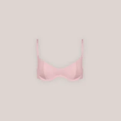 Lounge Underwear Bikinis | Doppelseitiges Bikini-Oberteil mit Bügel - Rosa/Floral