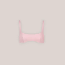 Lounge Underwear Bikinis | Doppelseitiges Plunge Bikini-Oberteil - Rosa/Floral