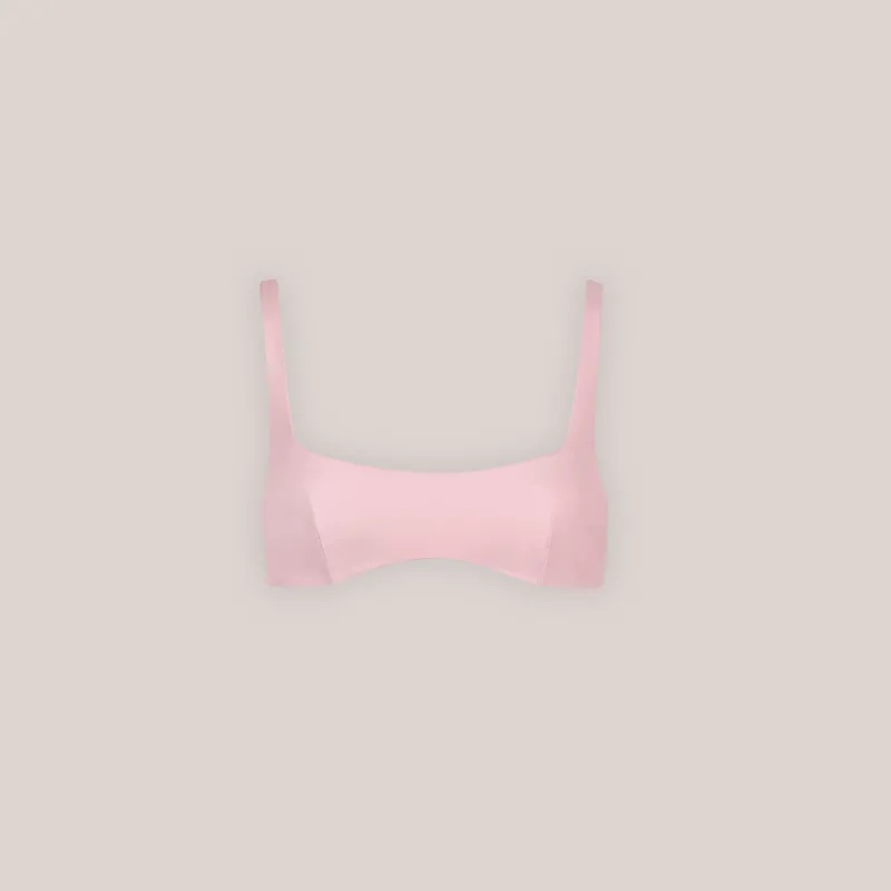 Lounge Underwear Bikinis | Doppelseitiges Plunge Bikini-Oberteil - Rosa/Floral