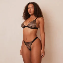 Lounge Underwear Slips | Bralettes | Embroidered Triangle BH -