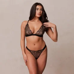 Lounge Underwear Slips | Bralettes | Embroidered Triangle BH -