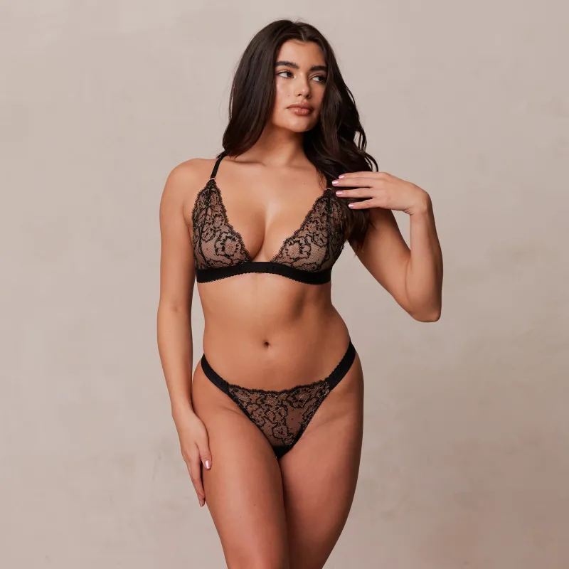 Lounge Underwear Slips | Bralettes | Embroidered Triangle BH -