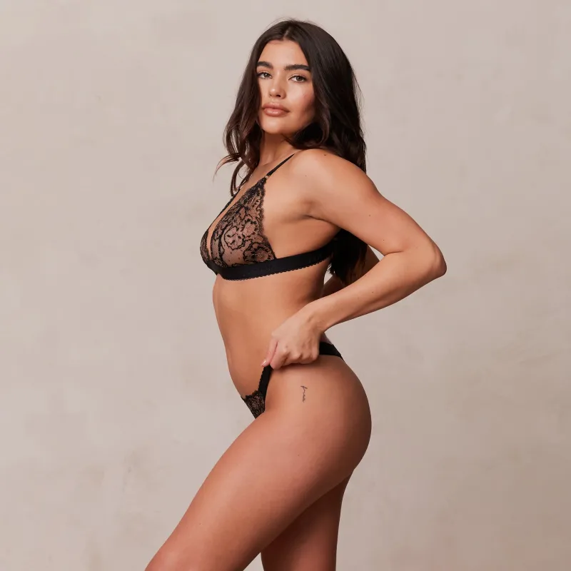 Lounge Underwear Slips | Bralettes | Embroidered Triangle BH -