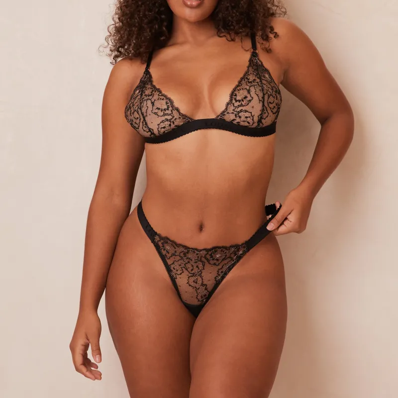 Lounge Underwear Slips | Bralettes | Embroidered Triangle BH -