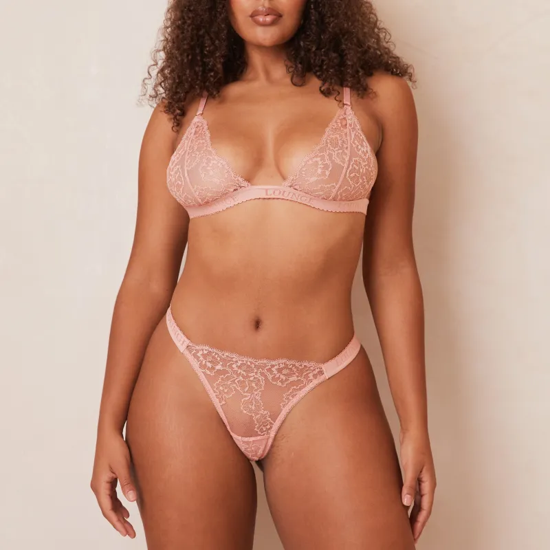Lounge Underwear Slips | Bralettes | Embroidered Triangle BH -