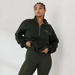 Lounge Underwear Hoodies Und Sweatshirts | Essential Übergrößes Quarter Zip Jumper -