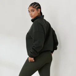 Lounge Underwear Hoodies Und Sweatshirts | Essential Übergrößes Quarter Zip Jumper -