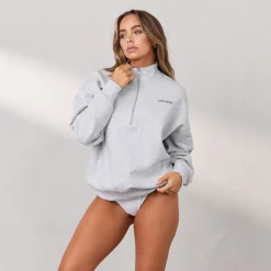 Lounge Underwear Hoodies Und Sweatshirts | Essential Übergrößes Quarter Zip Jumper -