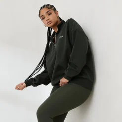 Lounge Underwear Hoodies Und Sweatshirts | Essential Übergrößes Quarter Zip Jumper -
