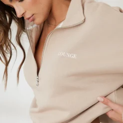Lounge Underwear Hoodies Und Sweatshirts | Essential Übergrößes Quarter Zip Jumper -