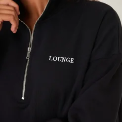 Lounge Underwear Hoodies Und Sweatshirts | Essential Übergrößes Quarter Zip Jumper -