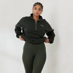 Lounge Underwear Hoodies Und Sweatshirts | Essential Übergrößes Quarter Zip Jumper -