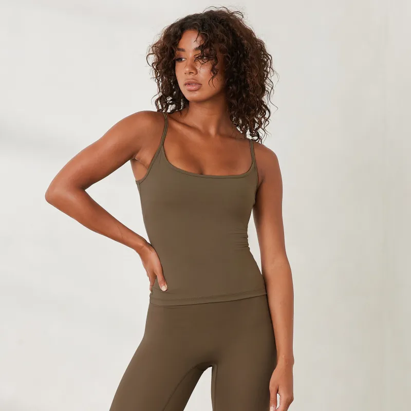 Lounge Underwear T-Shirts Und Oberteile | Essential Cami Top - Taupe