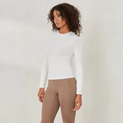 Lounge Underwear T-Shirts Und Oberteile | Essential Geripptes Langärmeliges Top -