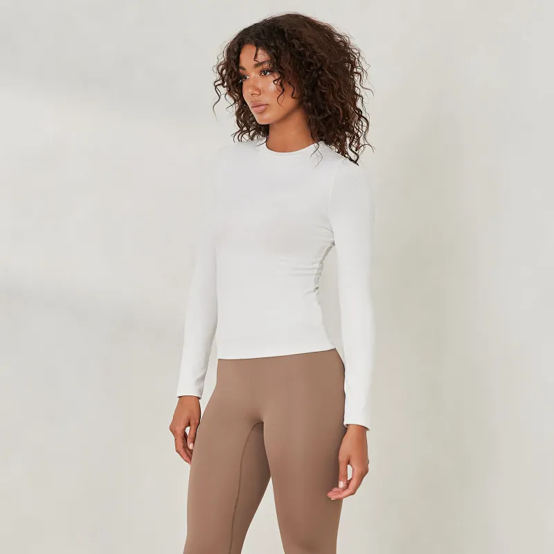 Lounge Underwear T-Shirts Und Oberteile | Essential Geripptes Langärmeliges Top -