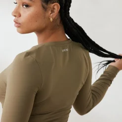 Lounge Underwear T-Shirts Und Oberteile | Essential Langärmeliges Top mit Reißverschluss -