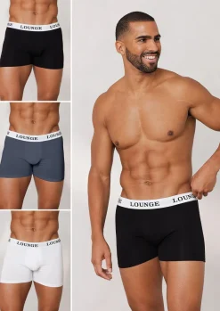 Lounge Underwear Multipacks | Boxershorts Für Männer | Everyday Herren-Boxer (3er Paket) - pack