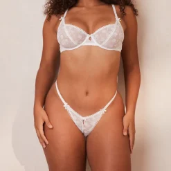 Lounge Underwear Höschen | Slips | Flocked Floral Balcony BH -