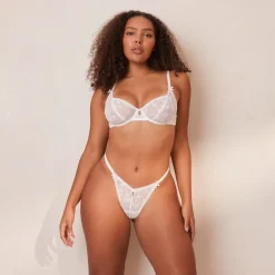 Lounge Underwear Höschen | Slips | Flocked Floral Balcony BH -