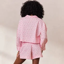 Lounge Underwear Pyjama-Oberteile | Pyjamas Sets | Floral Pyjama Oberteil -