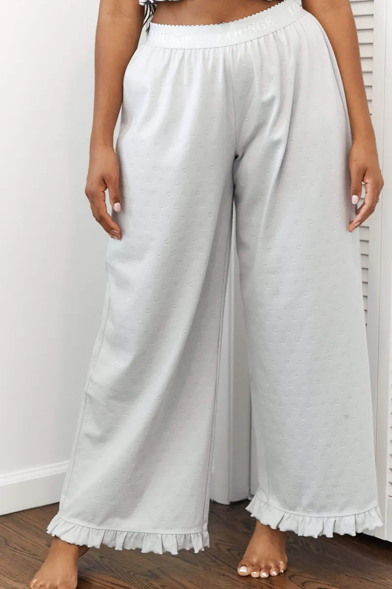 Lounge Underwear Schlaf | Frill Schlafanzug Hose -