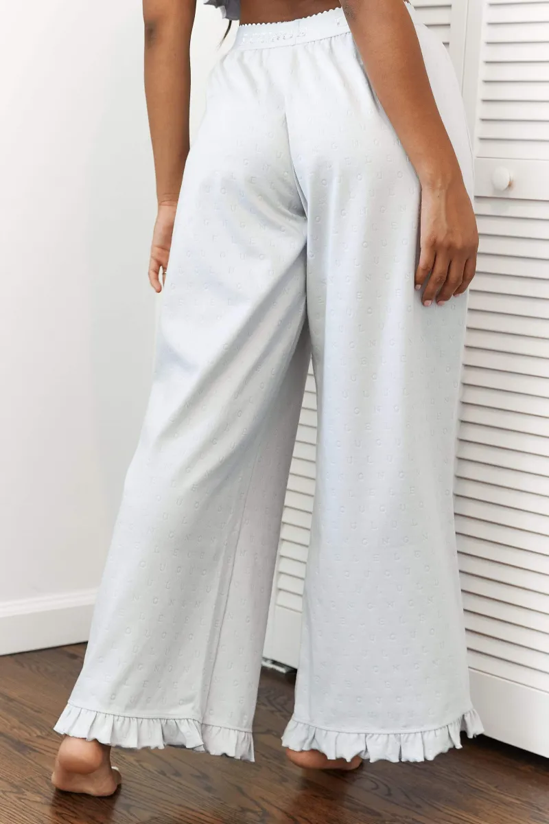 Lounge Underwear Schlaf | Frill Schlafanzug Hose -
