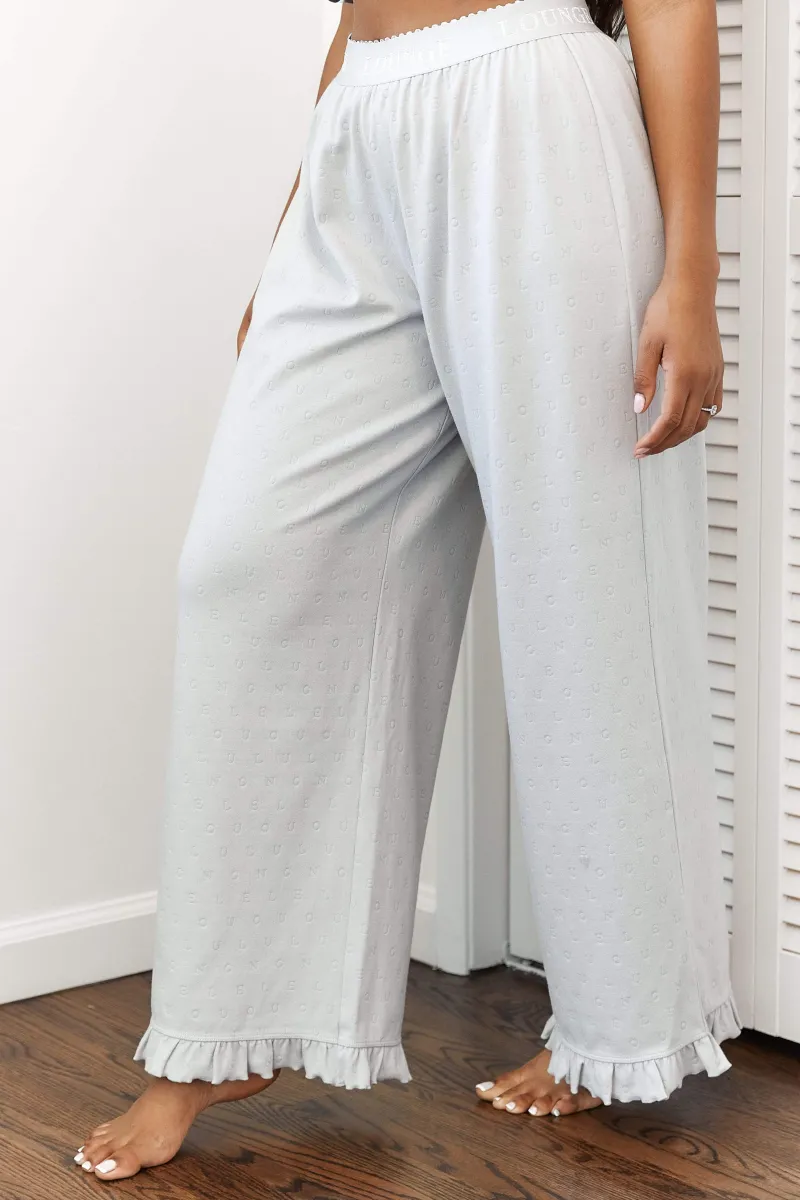 Lounge Underwear Schlaf | Frill Schlafanzug Hose -