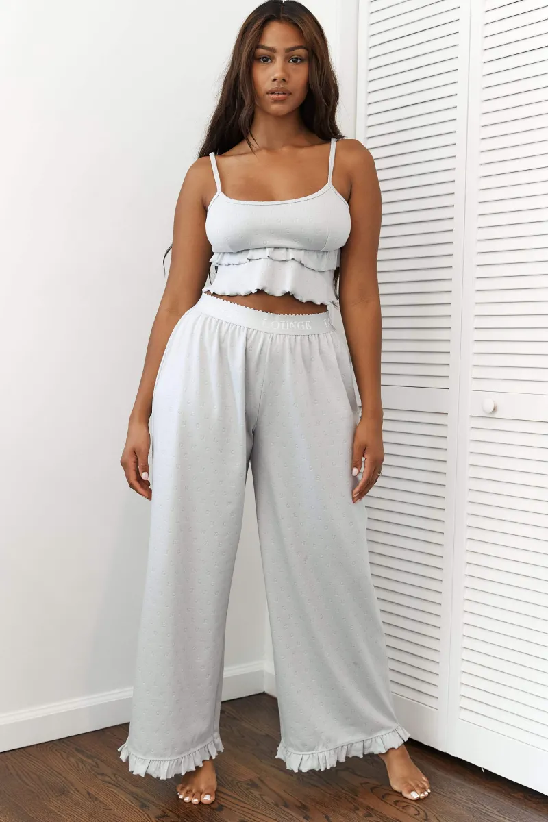 Lounge Underwear Schlaf | Frill Schlafanzug Hose -