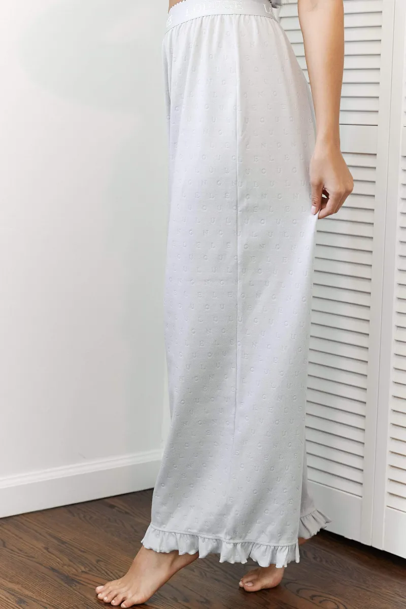 Lounge Underwear Schlaf | Frill Schlafanzug Hose -