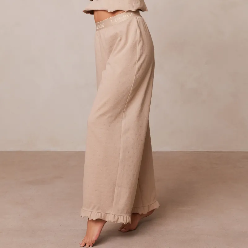 Lounge Underwear Schlaf | Frill Schlafanzug Hose -