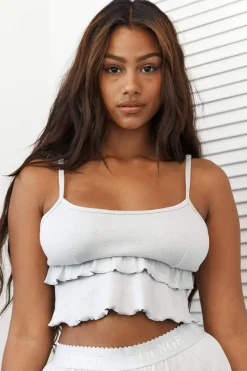Lounge Underwear Schlaf | Frill Schlafanzug Oberteil-