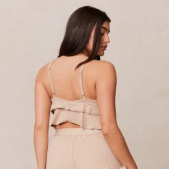 Lounge Underwear Schlaf | Frill Schlafanzug Oberteil -
