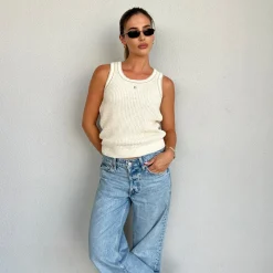 Lounge Underwear T-Shirts Und Oberteile | Gestrickte Weste -