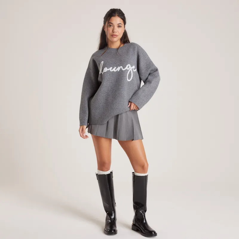 Lounge Underwear Hoodies Und Sweatshirts | Pullis Und Strickjacken | Gestrickter Lounge-Pullover -