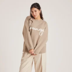 Lounge Underwear Hoodies Und Sweatshirts | Pullis Und Strickjacken | Gestrickter Lounge-Pullover -