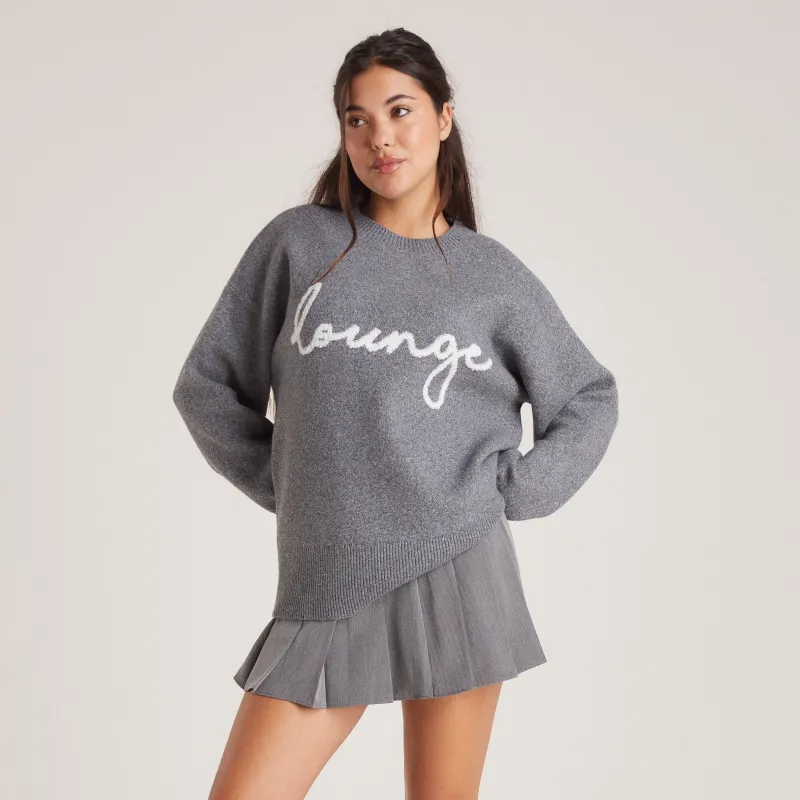 Lounge Underwear Hoodies Und Sweatshirts | Pullis Und Strickjacken | Gestrickter Lounge-Pullover -