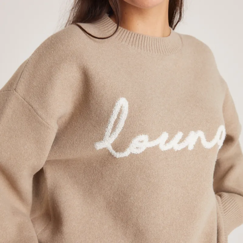 Lounge Underwear Hoodies Und Sweatshirts | Pullis Und Strickjacken | Gestrickter Lounge-Pullover -