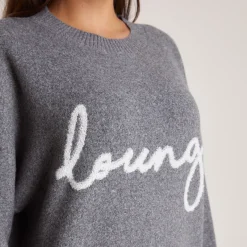 Lounge Underwear Hoodies Und Sweatshirts | Pullis Und Strickjacken | Gestrickter Lounge-Pullover -