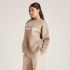 Lounge Underwear Hoodies Und Sweatshirts | Pullis Und Strickjacken | Gestrickter Lounge-Pullover -
