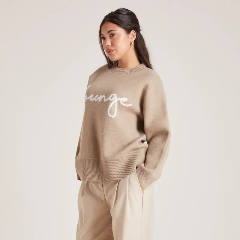 Lounge Underwear Hoodies Und Sweatshirts | Pullis Und Strickjacken | Gestrickter Lounge-Pullover -