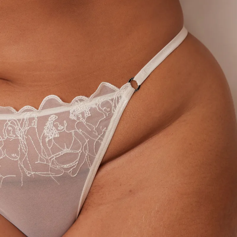 Lounge Underwear Höschen | Bhs | Illustration Balcony BH -