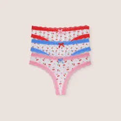 Lounge Underwear Multipacks | Strings | Kirsche Strings (3er Paket) -