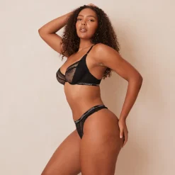 Lounge Underwear Höschen | Balcony | Liberty Balcony BH - Black