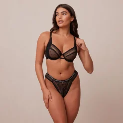 Lounge Underwear Höschen | Balcony | Liberty Balcony BH - Black