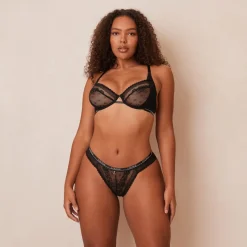 Lounge Underwear Höschen | Balcony | Liberty Balcony BH - Black