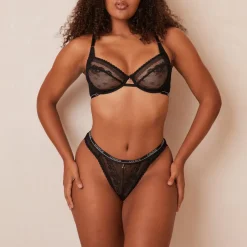 Lounge Underwear Höschen | Balcony | Liberty Balcony BH - Black